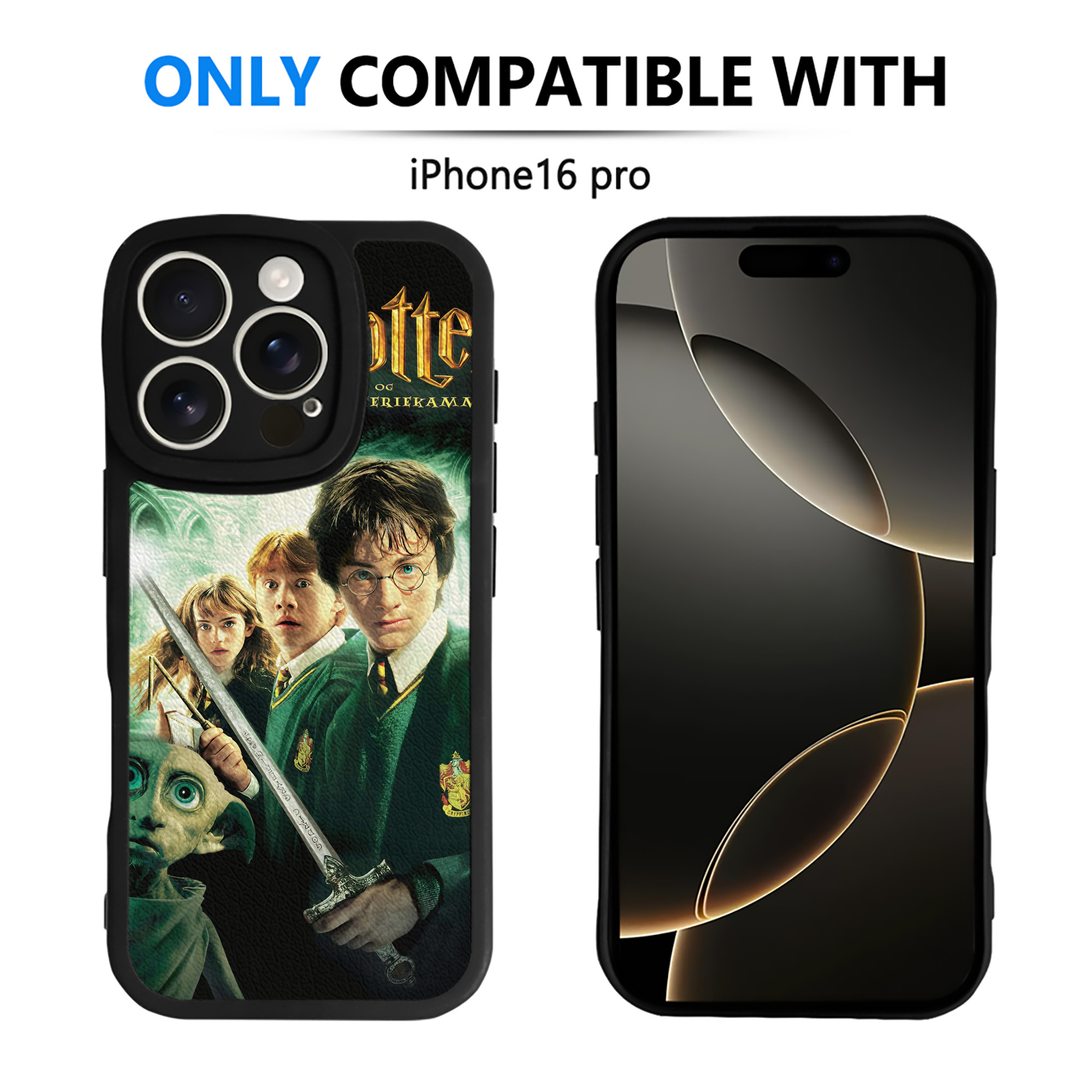 （画像用） Harry Potter ハリー・ポッターシリーズ 【iPhone 16シリーズ対応】シリコンスマホケース（レザー調） 材質：シリコン